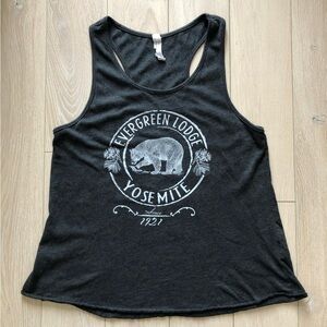 LAT Live and Tell Grey Bear Tank Top